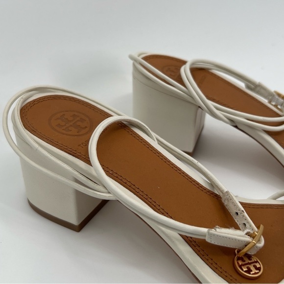 Tory Burch IVORY Mini BENTON Knotted Strap Sandal Sz 6 - Picture 7 of 10